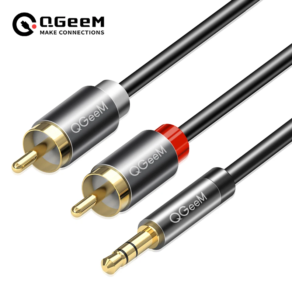 Home Cinema Player - QGeeM RCA Kablosu 2RCA - 3.5mm