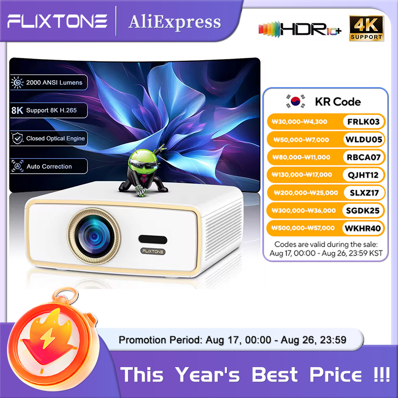Home Cinema Setup - Flixtone E900 MINI Gençlik Taşınabilir Full
