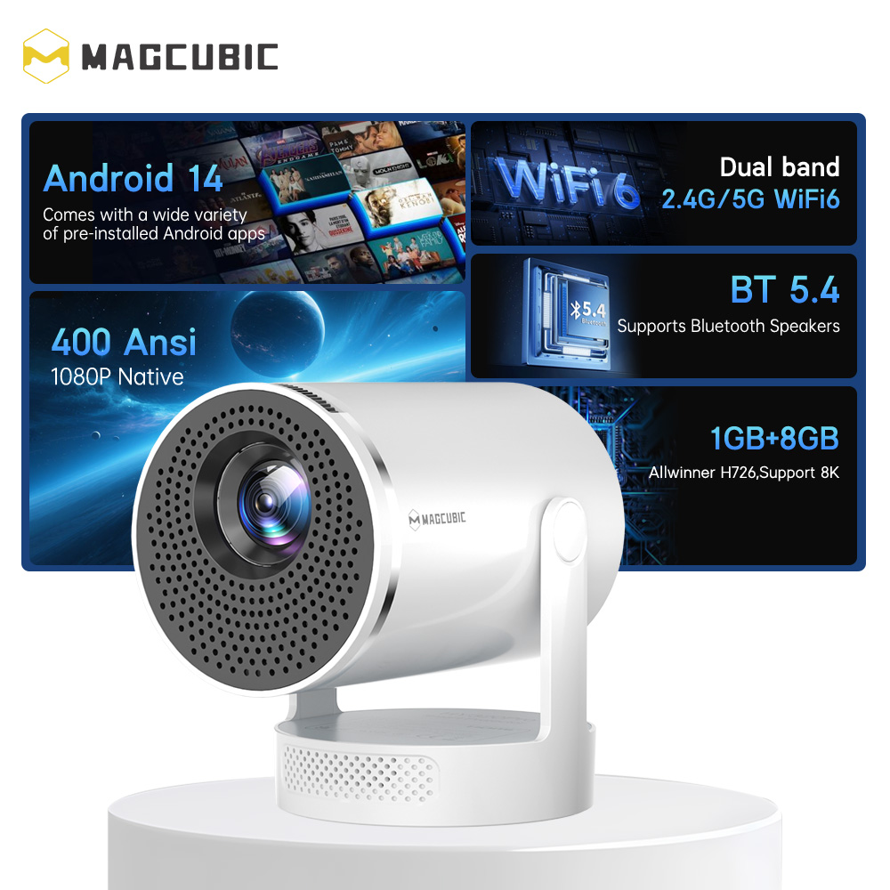 Magcubic Android 14 Yerel 1080 - Home Cinema Setup incelemesi ve fiyatı