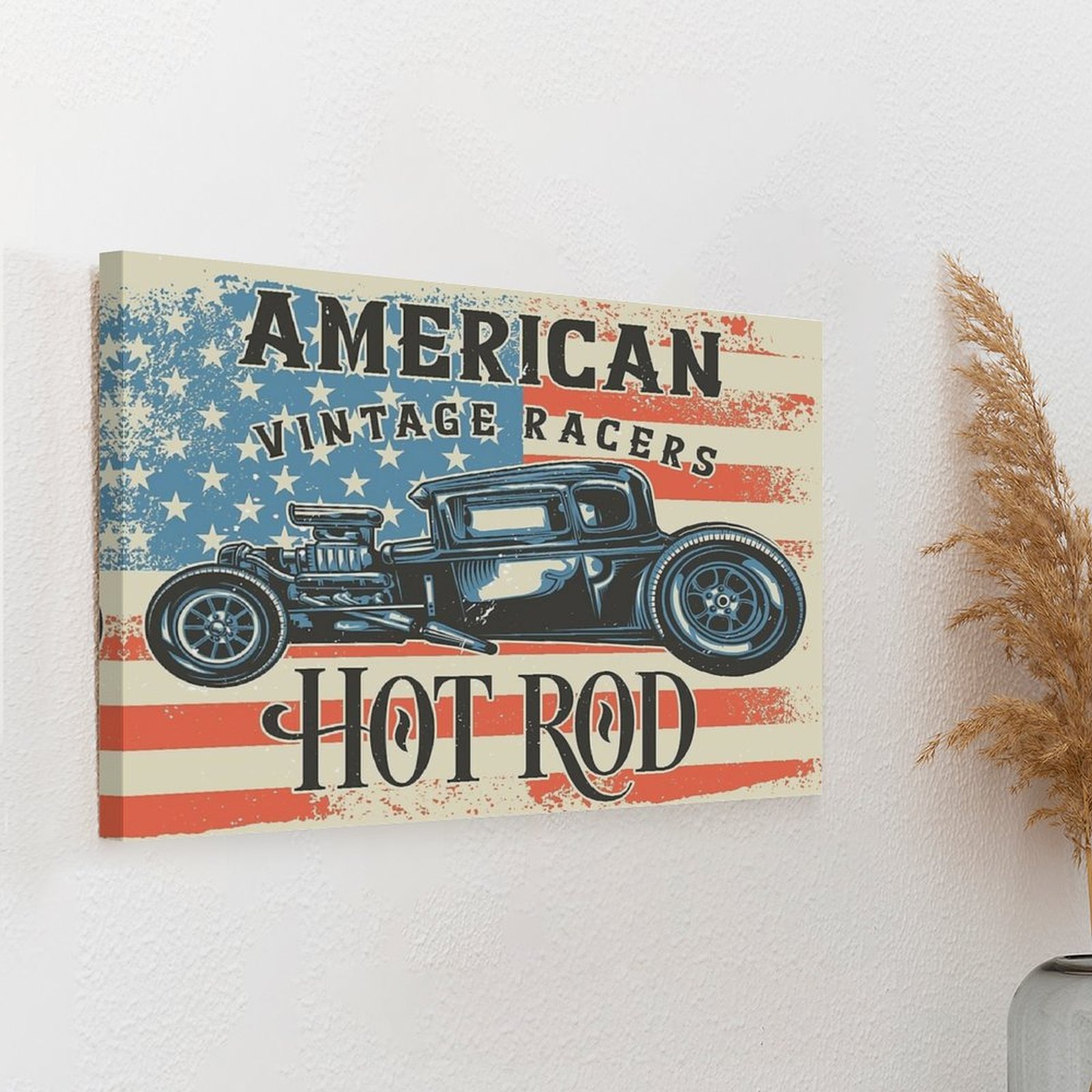 Amerikan Hot Rod Tuval Boyama  - Home Cinema In incelemesi ve fiyatı