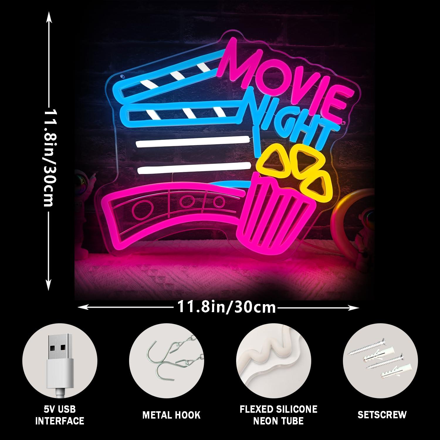 Film Gecesi Neon Tabelası USB  - Home Cinema Night incelemesi ve fiyatı