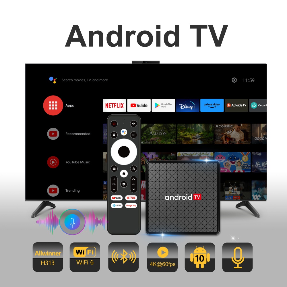 Wudung X5 TV Box AndroidTV All - Home Cinema Setup incelemesi ve fiyatı