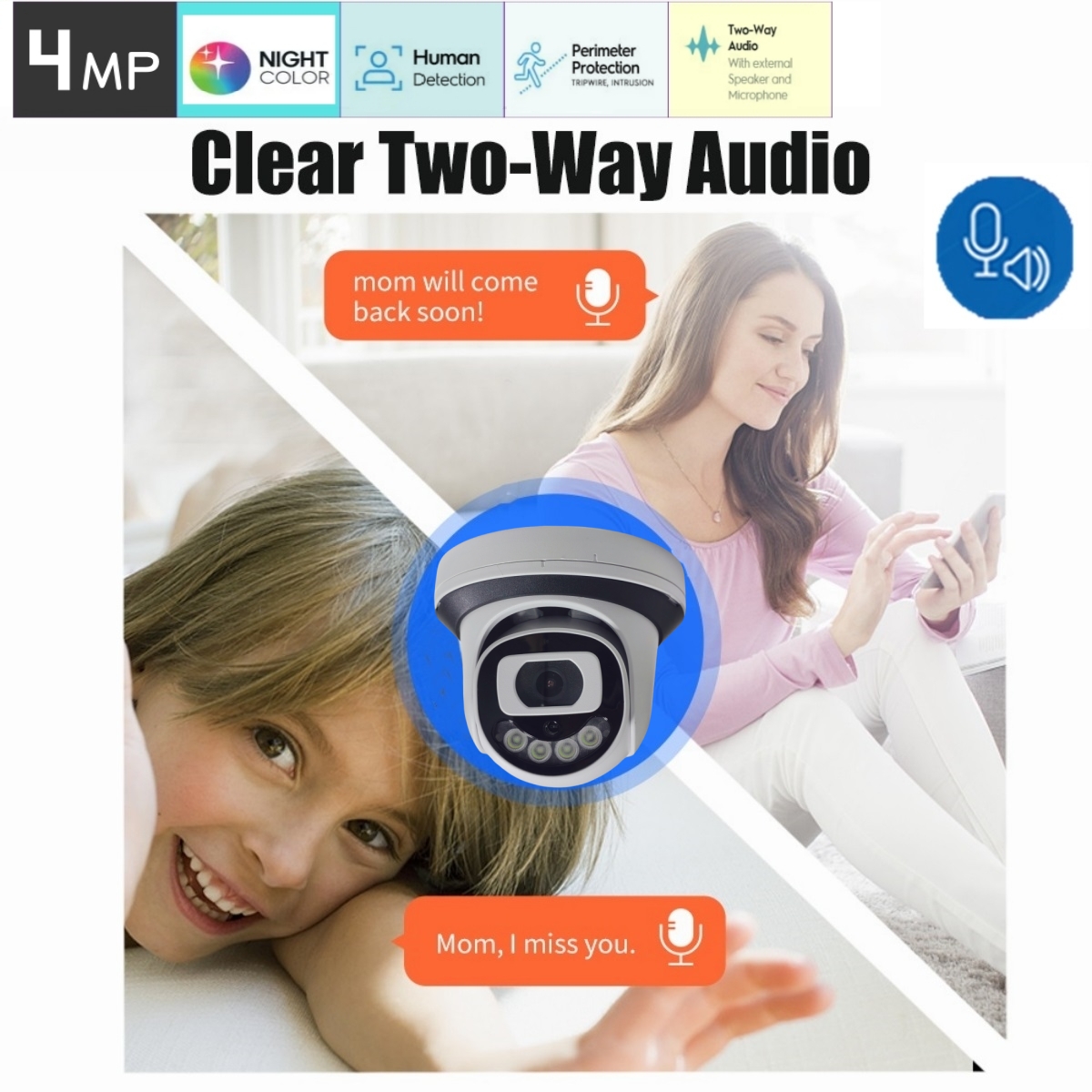 4MP WiFi Güvenlik Kamerası İç  - Home Cinema System incelemesi ve fiyatı