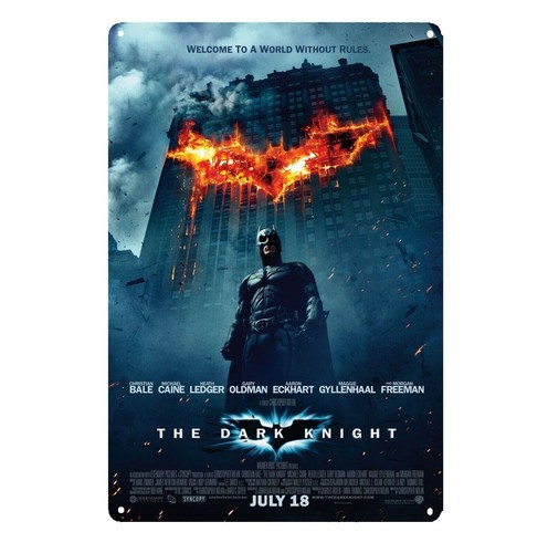 Kara Şövalye Filmi Metal Poste - Home Cinema Decor incelemesi ve fiyatı