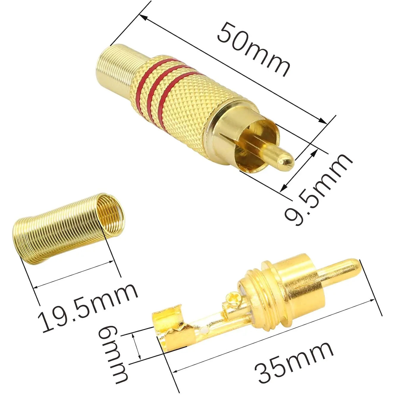 4 adet RCA fiş altın kaplama l - Home Cinema System incelemesi ve fiyatı